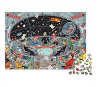 Sci-Fi Spaceship Bridge Crisis Wooden Jigsaw Puzzle Waterproof 1000 Piece Puzzles for Adults Gifts Challenging And Brainteasing Educational Games