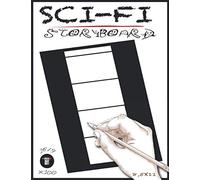 Sci-Fi Story Board Paper: Story Screenwriting Storyboard Sketchbook Template 16/9 Panel - 8.5 x 11 inches Layouts - 100 Pages US Letter (Storyboard Templates)