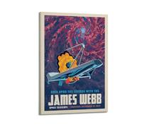 Sci Fi Tech Retro Space Telescope Decorative Painting Canvas Wall Posters And Modern Family Bedroom Decor 20x30inch(50x75cm)