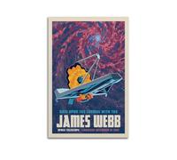 Sci Fi Tech Retro Space Telescope Decorative Painting Canvas Wall Posters And Modern Family Bedroom Decor 24x36inch(60x90cm)