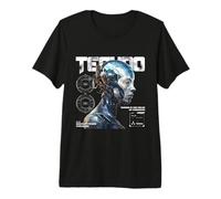 Sci Fi Techno is The Pulse of Progress Evolution Premium T-Shirt