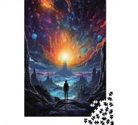 Sci Fi Universe Explorer 1000 Piece Jigsaw Puzzle Paper for Adults Night Sky Jigsaw Puzzle for Family Relax Decor Gift 38x26cm/1000pcs
