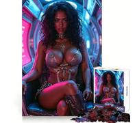 Sci-Fi Woman in Spaceship Interior 1000 Piece Jigsaws for Teenagers Brain Tease Toy Soothing Play Premium Cut (38x52cm)