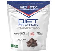 SCI-MX Diet Whey Protein Powder + Vitamins & Green Tea, CLA & L-Carnitine - Chocolate • Low Sugar • 22g Protein + 110 Calories per Serving • 800g
