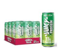 SCI-MX Juicy Protein Sparkling Protein Water with 23g Protein • Apple & Kiwi Flavour • 330ml x 12 • High Protein Sparkling Drink • Low Calorie & No Added Sugar • Made in UK with Spring Water