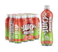 SCI-MX Juicy Protein Water with 20g Protein • Guava & Lime Flavour • 500ml x 12 • High Protein Drink • Low Calorie, No Added Sugar & Gluten Free • Made in UK