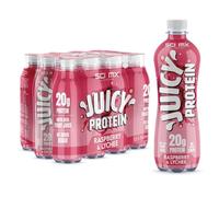 SCI-MX Juicy Protein Water with 20g Protein • Raspberry & Lychee Flavour • 500ml x 12 • High Protein Drink for Recovery & Lean Muscle • Low Calorie, No Added Sugar & Gluten Free • Made in UK