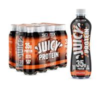 SCI-MX Juicy Protein Water with 35g Protein • Orange Flavour • 500ml x 12 • High Protein Drink • Low Calorie, No Added Sugar & Gluten Free • Made in UK with Northumbria Spring Water