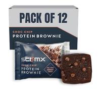 SCI-MX Nutrition High Protein Brownie Box, Chocolate, Pack of 12 x 65 g | SCI-MX Protein Chocolate Chip Brownie • High Protein Snack • Pre/Post Workout • Low Sugar • Convenient On The Go