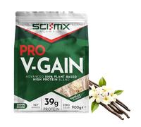 SCI-MX Pro V Gain 100% Plant Based Vegan Protein Formula With No Added Sugar - Vanilla Flavour - 900g - 20 SERVINGS