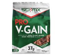 SCI-MX Pro V Gain 100% Plant Based Vegan Protein Formula With No Added Sugar - Chocolate Flavour - 900g - 20 SERVINGS