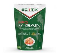 SCI-MX Pro-V Gain - 100% Vegan Protein Powder - Soy, Pea + Rice - Salted Caramel Flavour - B12 + Magnesium - Muscle Growth - Sugar Free, Non-GMO - 900g (20 servings) 37g of protein per serving