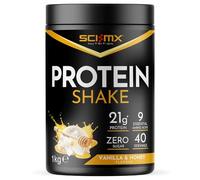 SCI-MX Protein Shake • Vanilla + Honey Flavour • 1kg • 21g Protein per Serving • Vegan Protein Powder Made from Soy Isolate • Zero Sugar • 9 Essential Amino Acids • Plant-Based Formula