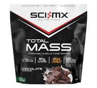 SCI-MX Total Mass - Advanced Muscle Mass Gainer Protein Powder - Muscle Growth & Weight Gain - Chocolate • 32g Protein + 478 Calories per Serving • 2kg