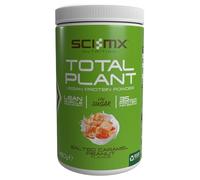 SCI-MX Total Plant - Vegan Protein Powder for Lean Muscle Development - Salted Caramel Peanut • Low-Sugar • 35g Protein + 176 Calories per Serving • 450g