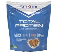 SCI-MX Total Protein - Concentrate & Isolate Protein Powder - Lean Muscle Development - Speculoos Biscuit • No Added Sugar • 4.1g BCAAs + 21g Protein per Serving • 900g