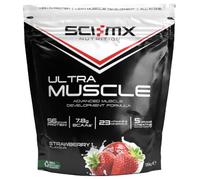 SCI-MX Ultra Muscle - Protein Powder for Muscle Development + 23 Vitamins & Minerals - Strawberry • 5g Creatine + 7.8g BCAAs per Serving • 1.5kg