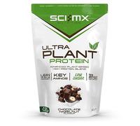 SCI-MX Ultra Plant - Chocolate Hazelnut Flavour Vegan Protein Powder Blend + Vitamin B Compex - Muscle Growth & Maintenance - Low Sugar, Non-GMO - 900g (20 servings) 34g protein per serving
