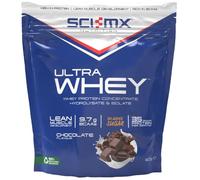 SCI-MX Ultra Whey Protein Muscle Building & Recovery Protein Powder With Naturally Occurring Glutamine & Amino Acids - Chocolate Flavour - 800G - 18 SERVINGS