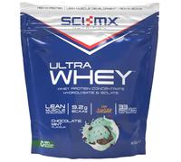 SCI-MX Ultra Whey Protein Muscle Building & Recovery Protein Powder with Naturally Occurring Glutamine & Amino Acids - Chocolate Mint Flavour - 800g (18 Servings)
