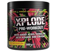 SCI-MX - X-PLODE Pre Workout Powder - Sour Watermelon - Amino Acids + 250mg Caffeine • 6g Citrulline Malate • 3.2g Beta Alanine per Serving (20 Servings) - 300g