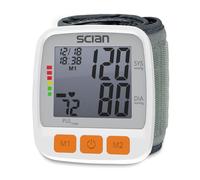 Scian Blood Pressure Monitor Automatic Wrist Blood Pressure Machine with Adjustable Cuff & LCD Display for Home & Clinical Use, 2x90 Reading Memory for Two Users LD 753