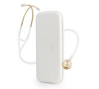 SCIAN Cardiology Stethoscope with Double-Sided Tunable Diaphragms, Professional Stethoscope with Carrying Case for Doctors, Nurses, Med Students, Clinical, White