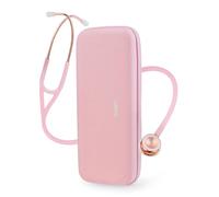 SCIAN Cardiology Stethoscope with Double-Sided Tunable Diaphragms, Professional Stethoscope with Carrying Case for Doctors, Nurses, Med Students, Clinical, Pink