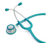 Scian Lightweight Stethoscope -Enhanced Acoustic, Satin-Flex Tube, Aluminum Featherlight Dual head for Nurse Essentials, Green