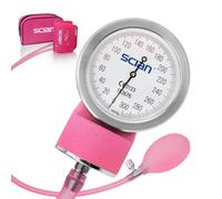 SCIAN Manual Blood Pressure Cuff - Aneroid Sphygmomanometer with European Cuff 8.7-16.5" and D-Ring, Come with Carrying Bag for Nurse Doctor Senior Adult, Pink