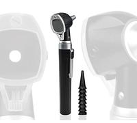Scian Otoscope Ear Scope with Light, Fiber Optic Otoscope, Pocket Ear Checker Kit with 8 Speculum Tips for Kids,Elders,Dogs,Home Use (Black)