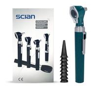 Scian Otoscope Ear Scope with Light, Pocket Ear Diagnostic Kit with 3X Magnify Lens & 8 Speculum Tips for Kids,Elders,Dogs,Home Use (New Green)