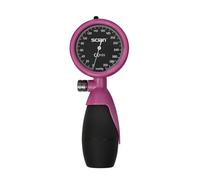 SCIAN Palm Style Aneroid Sphygmomanometer with European Cuff 8.7-16.5", Manual Blood Pressure Cuff with Carrying Bag for Nurse Doctor Senior Adult, Purple Red