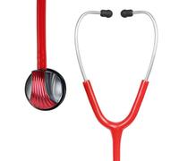 SCIAN Stethoscope - Single Head Cardiology Stethoscopes for Nurses, Doctors and Nursing School Students, Ideal for Blood Pressure Monitoring Home Diagnostics Medical Supplies, China Red