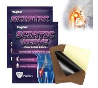 Sciati-ca Pain Relief Patches, 24PCS Herbal Patches for Sci/ATIC Nerve,Back Pain Relief Patches, Sheets Sci/atica Patch,Heat Patches for Joint,Relieve Buttock Pain