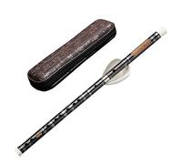 SciAza flute instrument recorders for children tin whistle Two-section single-insert handmade ancient fife with five tones of wind instruments(Color:D)