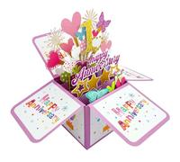 scicent Anniversary Card for Husband 3D Pop-Up Anniversary Card 1st Anniversary Greeting Card Birthday Card with Envelope - 22111