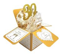 scicent Anniversary Cards for Couples UK 30th Wedding Anniversary Pop Up Birthday Card for Wife, Husband, Loved One Girlfriend-Great on Valentine, Birthday - 30th