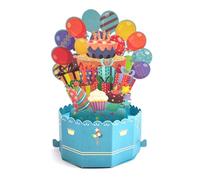 scicent Birthday Cake Funny 3D Greeting Pop Up Happy Birthday Card for Men Women Her Him Husband Wife with Message Note & Envelop Happy Birthday-03
