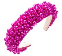 scicent Hairband Fashion Padded Wide Head Band Elastic Hair Accessories for Women Girls Rose 16810