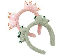 scicent Head Scarfs for Women 2 Pack Puffy Makeup Headband Spa Hairbands Terry Towel Cloth Fabric Cute Skincare Head Bands for Face Washing, Makeup Removal, Shower, Facial Mask - 10814