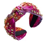scicent Headbands for Women's Hair Bling Crystal Hair Band Sparkly Glitter Knotted Head Band Fashion Wide Headband 26212