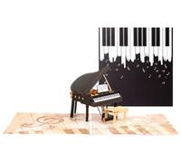 scicent Pop Up Card Piano 3D Card for All Occasions - Happy Birthday, Graduation, Congratulations, Retirement, Fathers Day - Musicians, Teacher & Student, Music Lovers - 22608