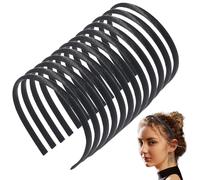 scicent Satin Headband 6 Pieces Colourful Non-slip Headbands 0.39 Inch DIY Satin Covered Hairbands Hair Accessories for Women and Girls 6213