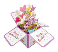 scicent Wedding Cards Happy 5th Anniversary Greeting Funny Card for Husband or Wife Beautiful Illustration and Artwork Gifts for Couple 22112