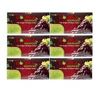 SCIENCE 6 Packs Double Stem Cell Apple Grape Anti Aging Natural Formula Reduce Wrinkles Fine Lines Skin Texture