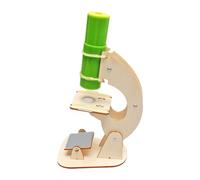 Science Activity Toy with Wooden Microscope Form, Assembly Project for Observation Play, Home Lessons, and Group Learning Use Daily Wooden Microscope Science Toy Build Observe Project Assembly Play