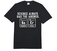 Science Always Has The Answer Beer Drinking Funny Chemist Comfort Colors Adult Heavyweight T-Shirt