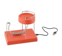 Science Art Motion Machine Sculpture with Energy Model for Office and Home Table Decor, Educational Physics Toy and Stress Relief (Red)