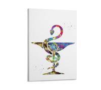 Science Art Rx Caduceus Poster Canvas Painting Poster Wall Art Decorative Picture Prints Modern Decor 08x12inch(20x30c